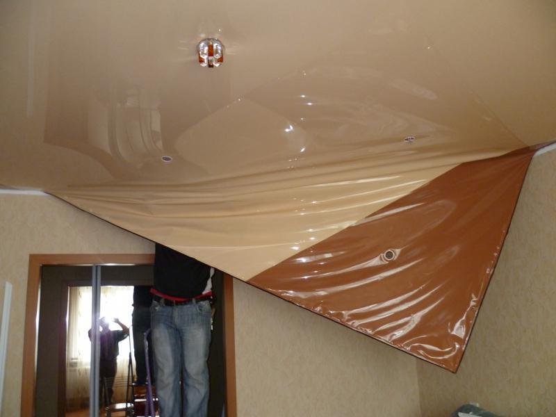 Просушить натяжной потолок лучше всего с помощью подогрева 