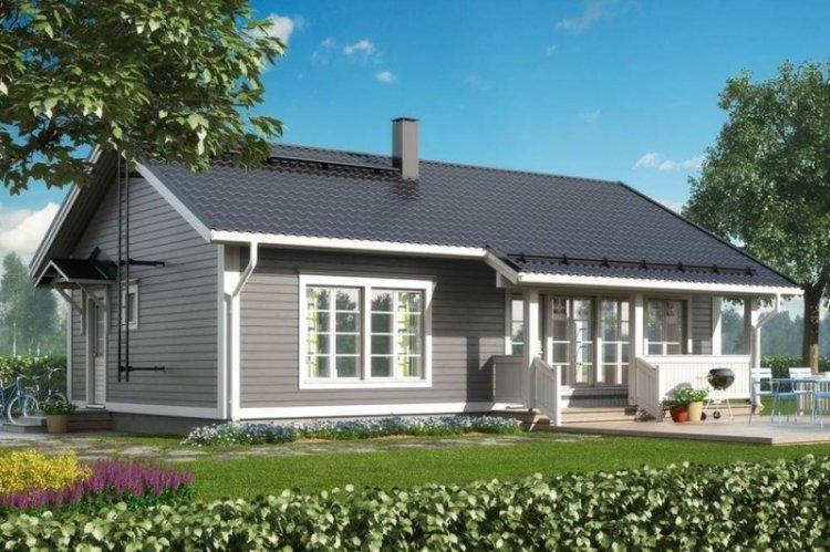 Одноэтажный каркасный дом - проекты и фото