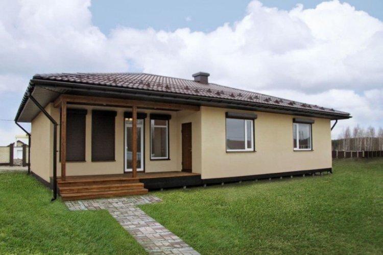 Одноэтажный каркасный дом - проекты и фото