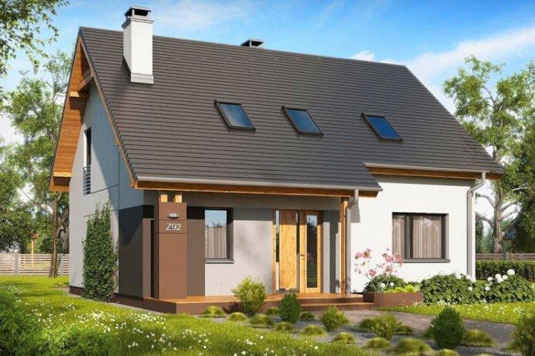 Одноэтажный дом с мансардой - проекты и фото