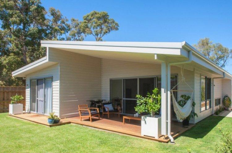 Одноэтажные дома с террасой - проекты и фото