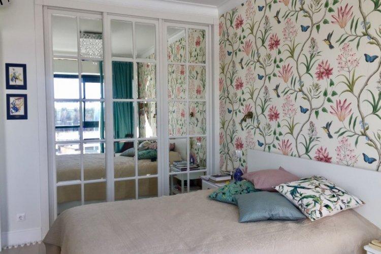 Шкаф-купе для спальни в стиле прованс