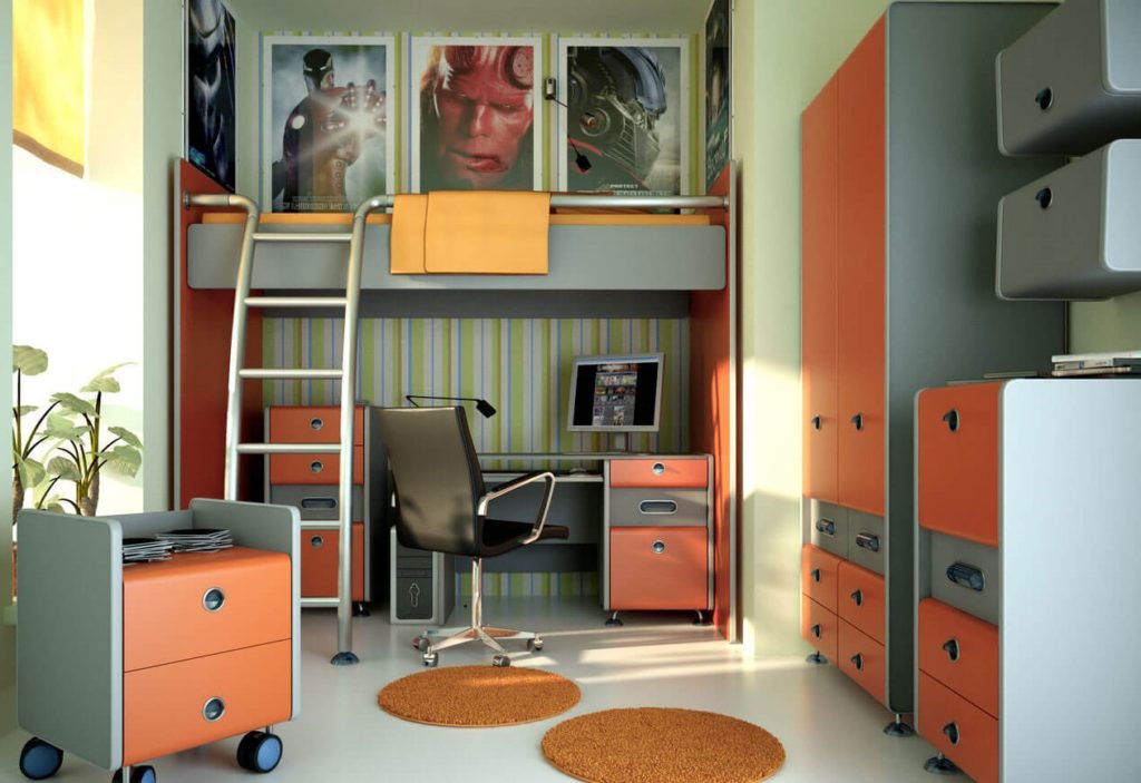 Интерьер детской комнаты подростка