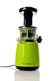 VREMI Slow Juicer (BLACK) - Live Clean & Green with Delicious & Natural Juices Pressed Fresh From Your Kitchen - Precise Slow Press Juice Extracting Process- Reduces Waste - Saves Energy