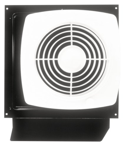 Broan-Nutone  509S  Through-the-Wall Ventilation Fan, White Square Exhaust Fan, 6.5 Sones, 180 CFM, 8