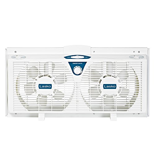 Lasko Twin Electric Reverse Window Fan, EA