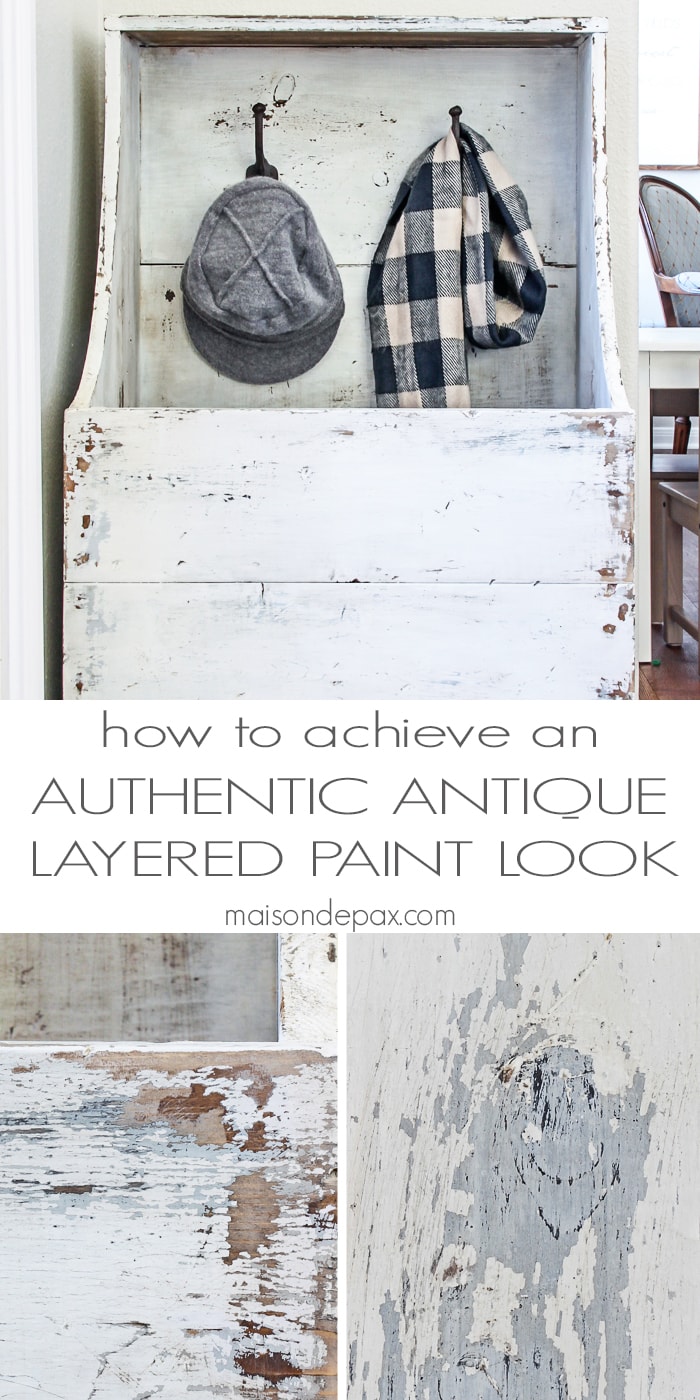 how to achieve an authentic looking antique, layered paint effect - step by step tutorial with easy to follow instructions 