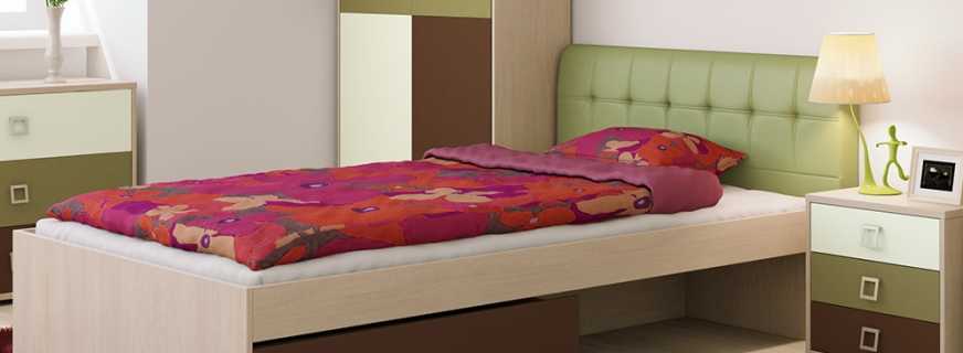 Разновидности детских кроватей с мягкой спинкой, размеры мебели