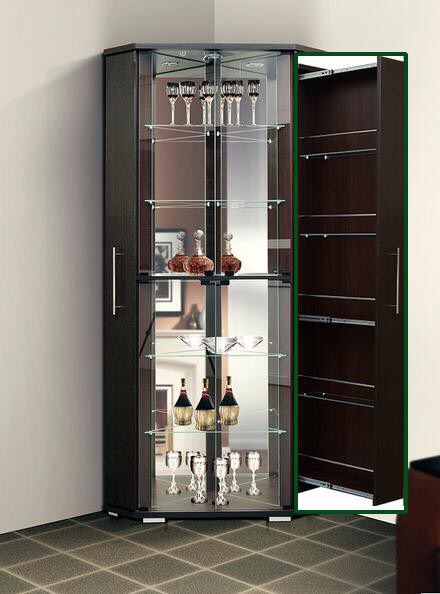 Стеклянный барный шкаф