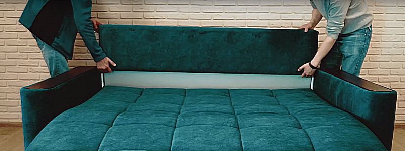 Детальная инструкция по сбору и разборке дивана-аккордеона