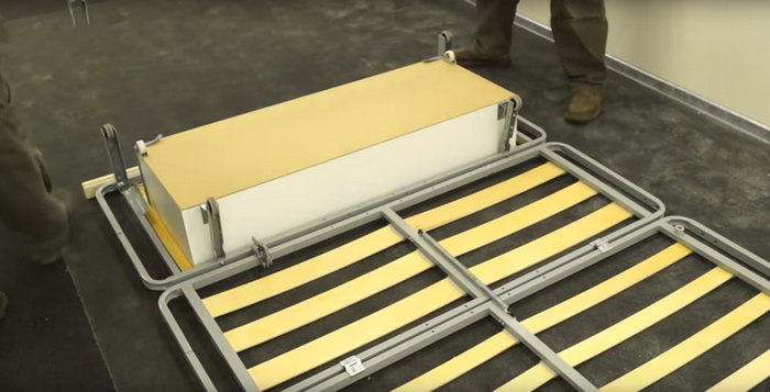 Детальная инструкция по сбору и разборке дивана-аккордеона