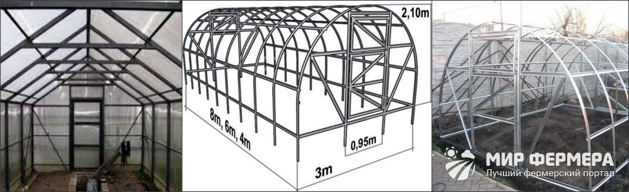 Теплица из оцинкованного профиля своими руками