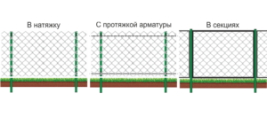 Три способа применения сетки рабицы