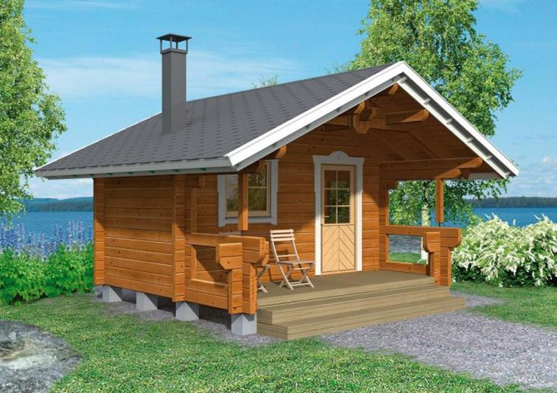 Небольшая баня построенная на участке