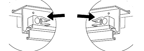 отбойник на верхнем направляющем 