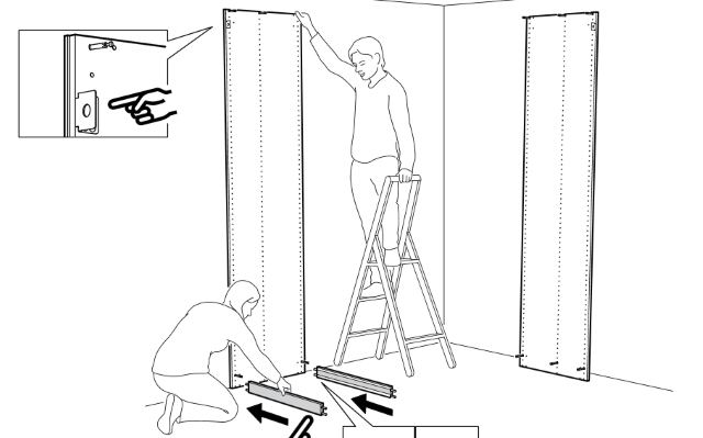 установка цоколя в панель