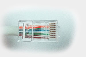 RJ45 ethernet connector still not crimped