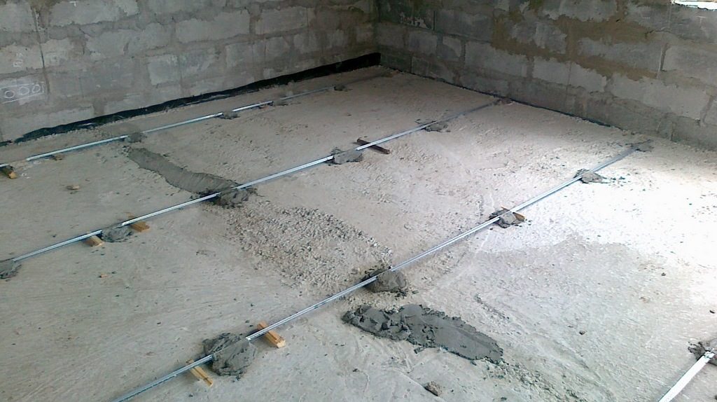 Подготовительные работы установки маяков