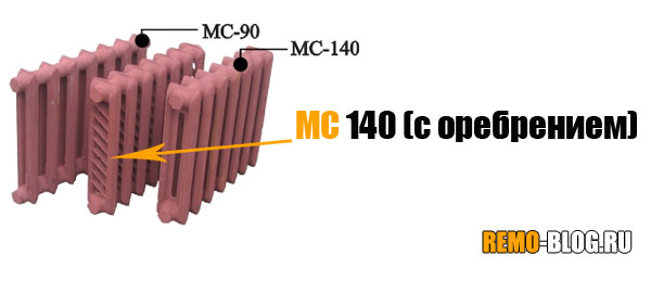 МС 140 – 500 с оребрением (коллектор)