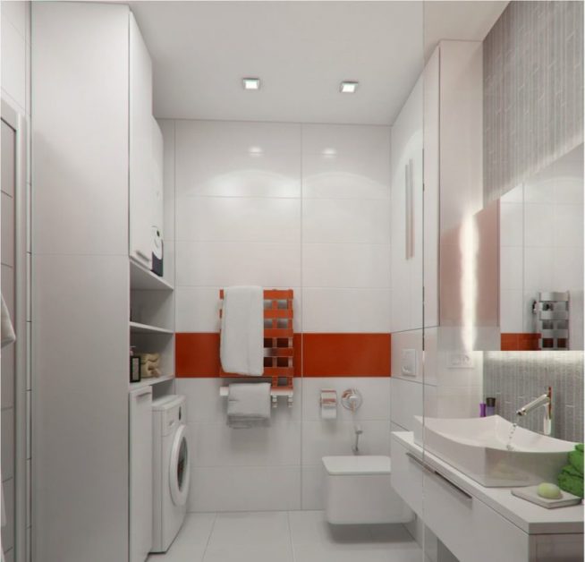 Дизайн ванной комнаты в студии