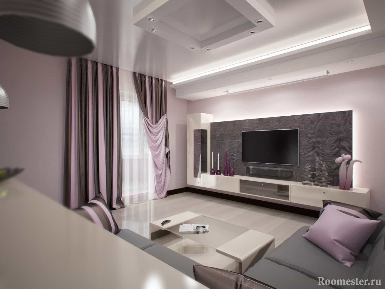 Гостиная квадратной формы с угловым диваном Гостиная квадратной формы с угловым диваном