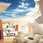 Натяжные потолки небо