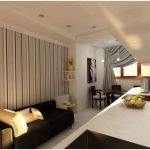 Низкий потолок в небольшой гостиной