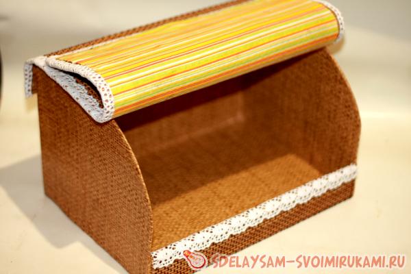 Хлебница из бамбуковой салфетки