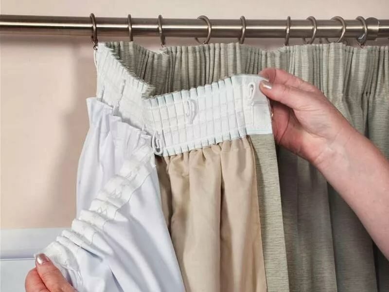 нитки от тесьмы на тюли