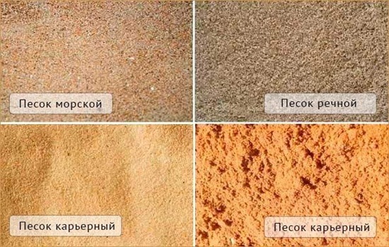 Песок для штукатурки – виды и различия