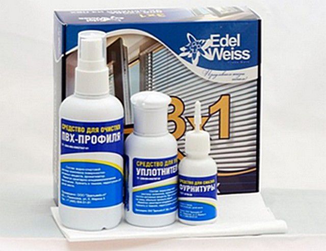 Специальный набор для ухода за пластиковыми окнами