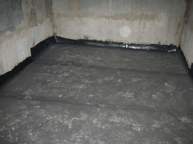 Гидроизоляция пола рубероидом