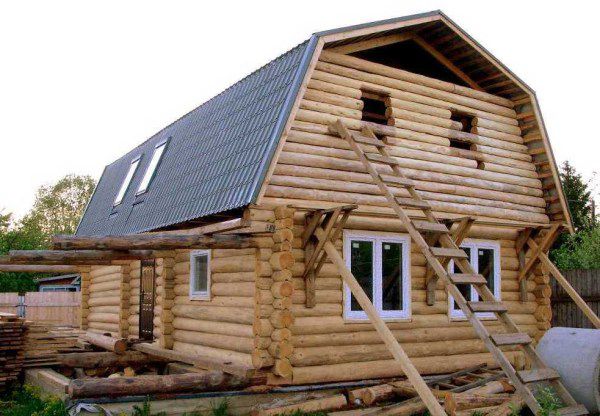 Деревянные строительные леса