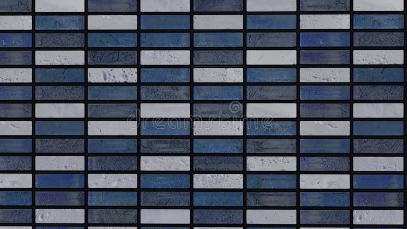 Blue and white toilet tiles as background texture surface. Blue and white toilet tiles as combination in vertical and horizontal order royalty free stock photography