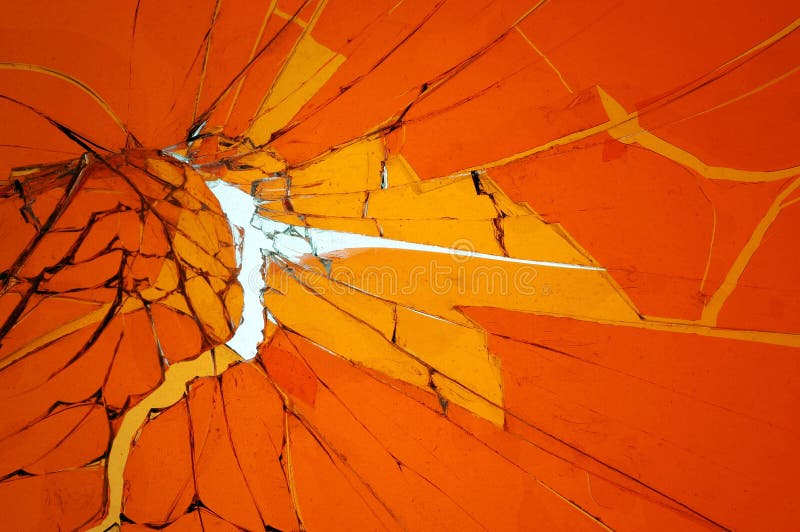 Background with broken cracked glass. Colored glass royalty free stock photos