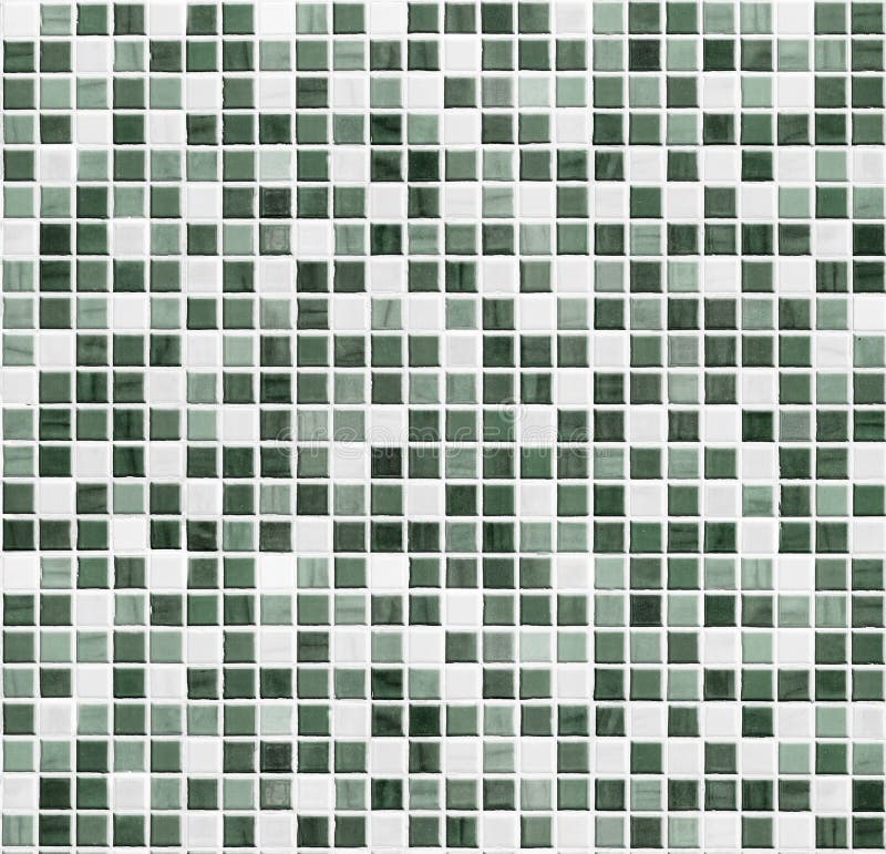 Green mosaic bathroom, kitchen or toilet tile wall background. Green tiled bathroom, kitchen or toilet tile wall background royalty free stock images