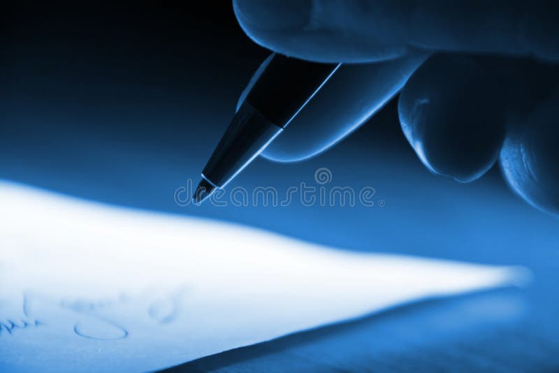 Signing the contract stock photography