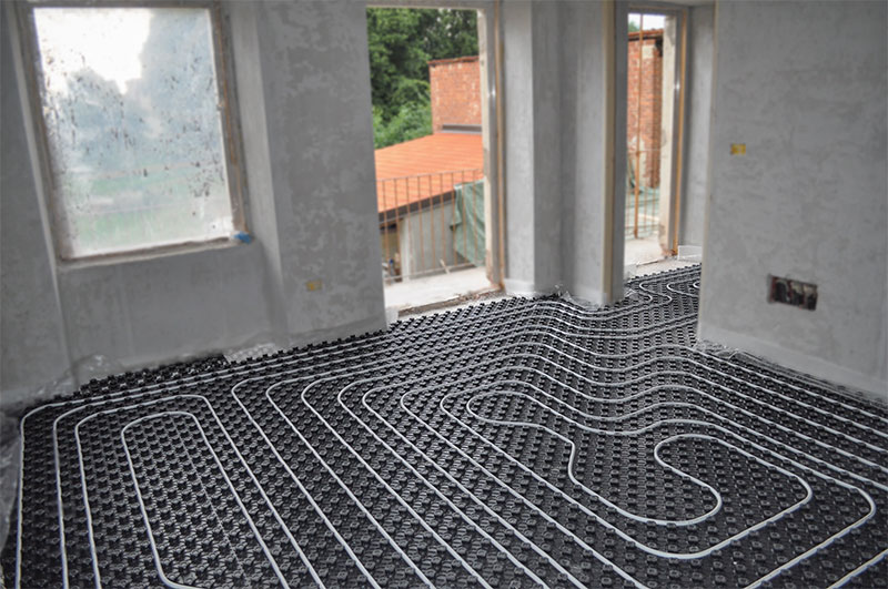 installation warm floor