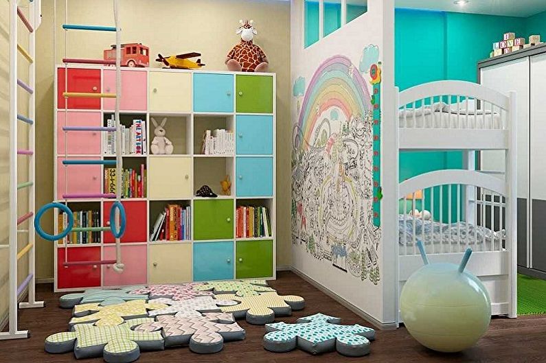 Мебель для детской комнаты мальчика и девочки - Игровая зона