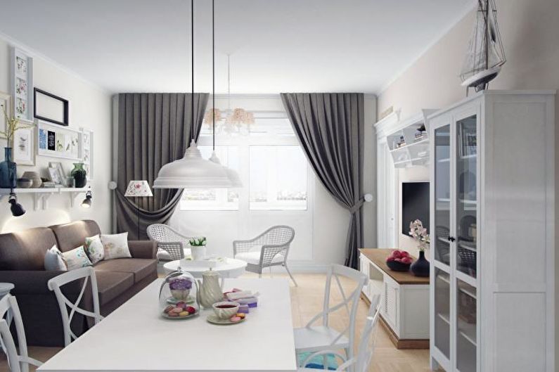 Дизайн интерьера трехкомнатной квартиры - фото