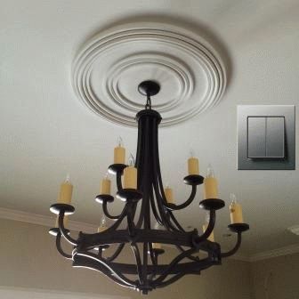 Люстра и двойной выключатель Люстра и двойной выключатель