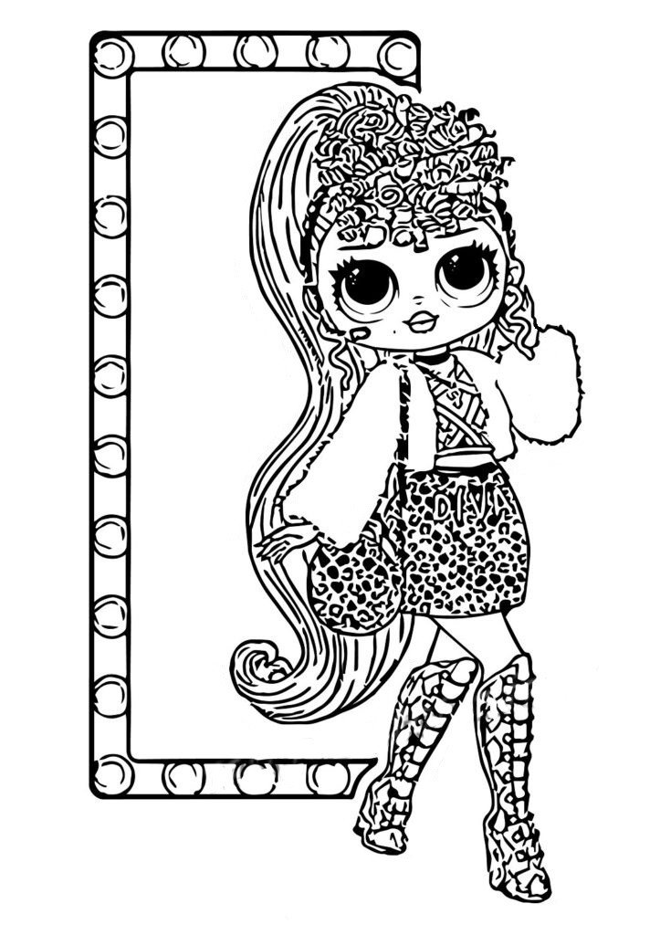 Coloring pages LOL OMG. Download or print new dolls for free