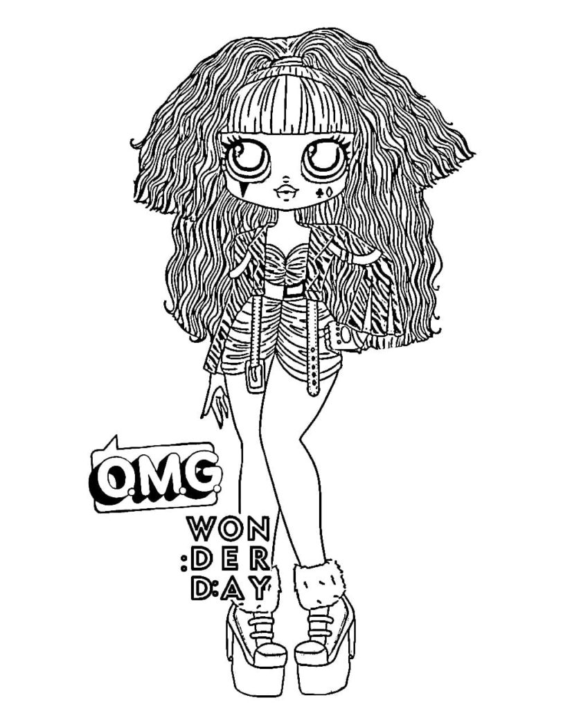 Coloring pages LOL OMG. Download or print new dolls for free