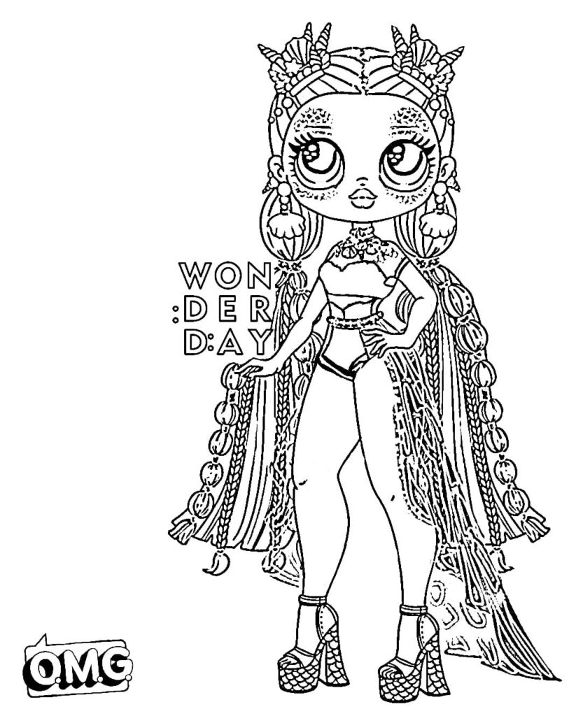 Coloring pages LOL OMG. Download or print new dolls for free