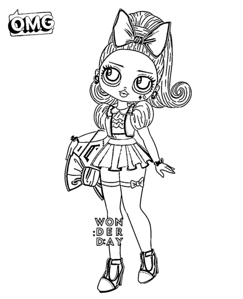 Coloring pages LOL OMG. Download or print new dolls for free