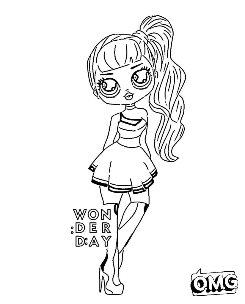 Coloring pages LOL OMG. Download or print new dolls for free