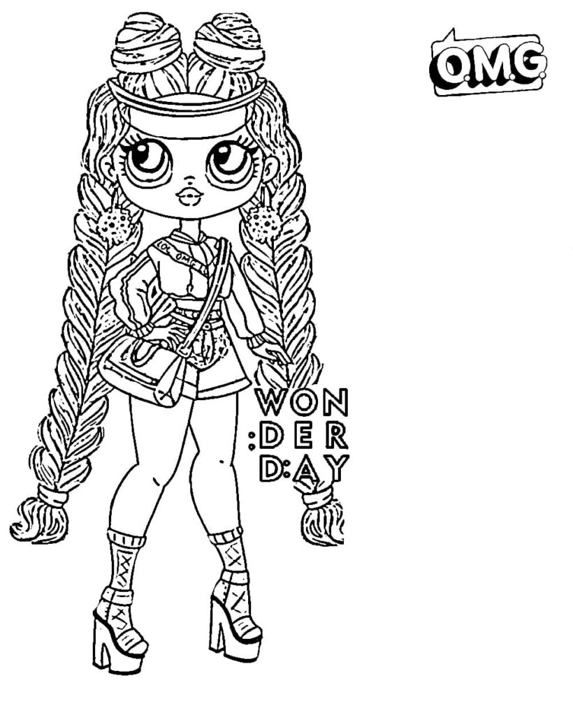 Coloring pages LOL OMG. Download or print new dolls for free