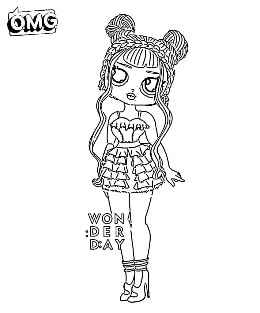 Coloring pages LOL OMG. Download or print new dolls for free