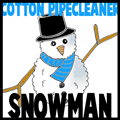 Cotton Pipecleaner Snowman