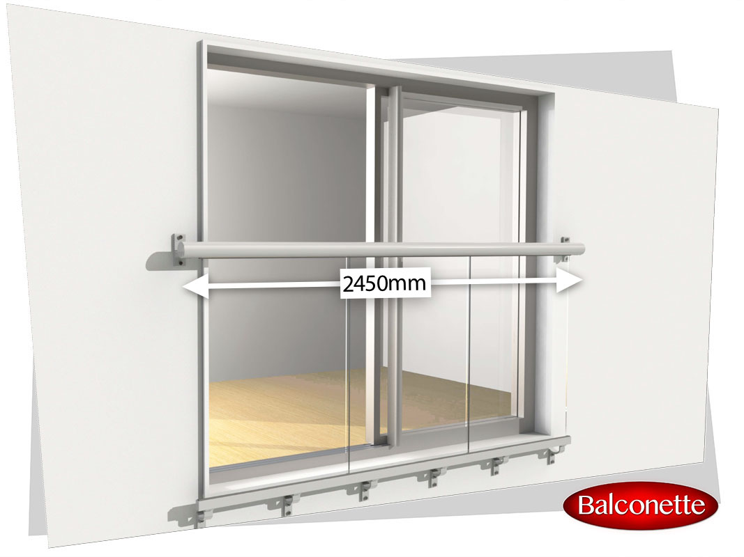 2450 mm wide Juliet Balcony